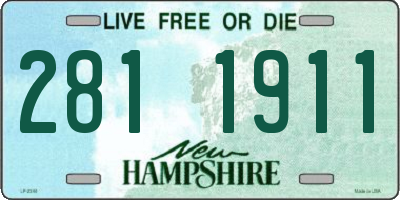 NH license plate 2811911