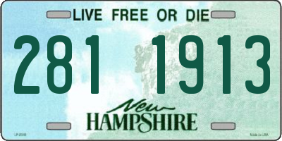 NH license plate 2811913