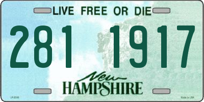 NH license plate 2811917