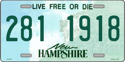 NH license plate 2811918