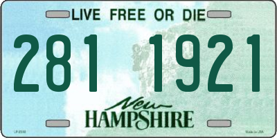 NH license plate 2811921