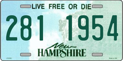 NH license plate 2811954
