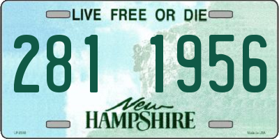 NH license plate 2811956
