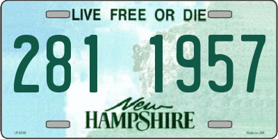 NH license plate 2811957
