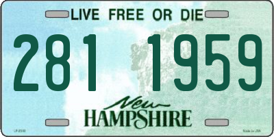 NH license plate 2811959