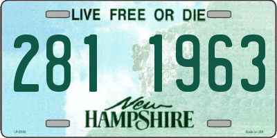 NH license plate 2811963