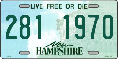 NH license plate 2811970