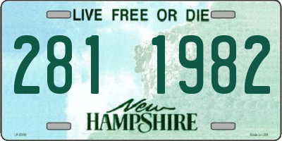 NH license plate 2811982