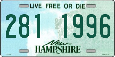 NH license plate 2811996