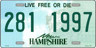 NH license plate 2811997