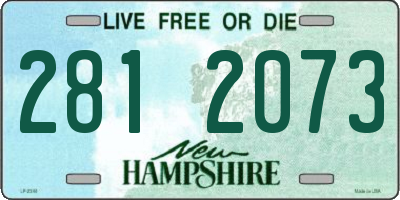 NH license plate 2812073