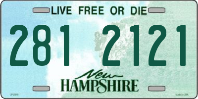 NH license plate 2812121