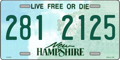 NH license plate 2812125
