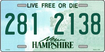 NH license plate 2812138
