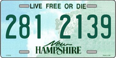 NH license plate 2812139