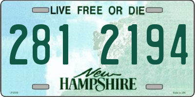NH license plate 2812194