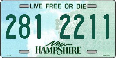 NH license plate 2812211