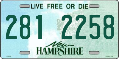 NH license plate 2812258