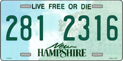 NH license plate 2812316