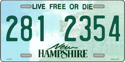 NH license plate 2812354