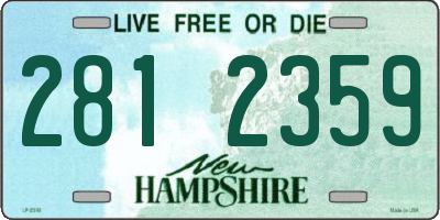 NH license plate 2812359