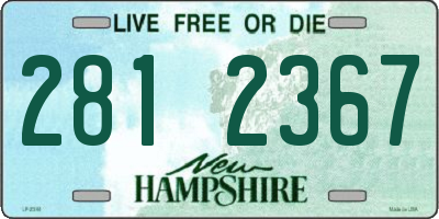 NH license plate 2812367