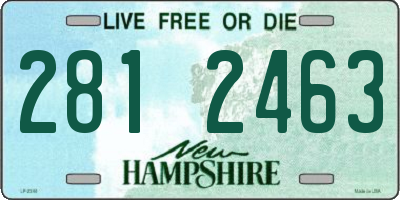 NH license plate 2812463