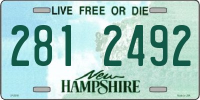 NH license plate 2812492