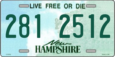 NH license plate 2812512