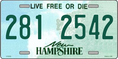 NH license plate 2812542