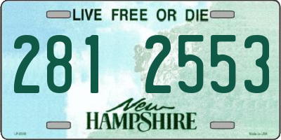 NH license plate 2812553