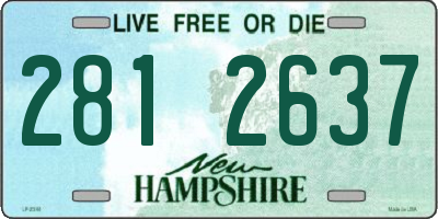 NH license plate 2812637