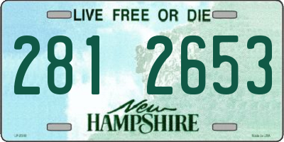NH license plate 2812653
