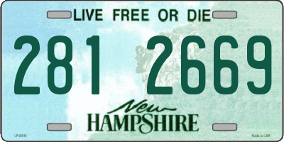 NH license plate 2812669