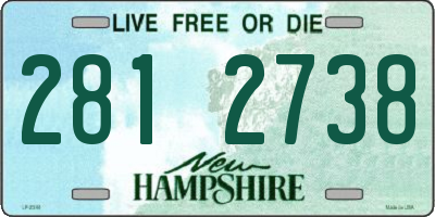 NH license plate 2812738