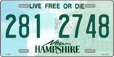NH license plate 2812748