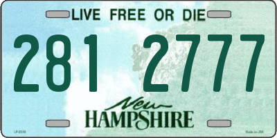 NH license plate 2812777