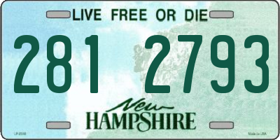 NH license plate 2812793