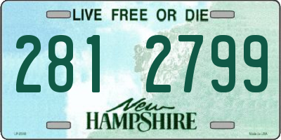 NH license plate 2812799