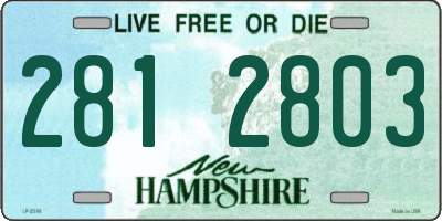 NH license plate 2812803
