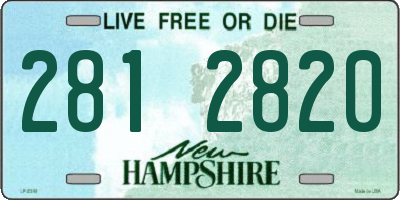 NH license plate 2812820