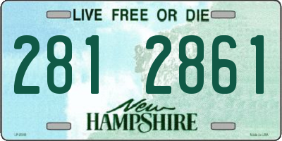 NH license plate 2812861