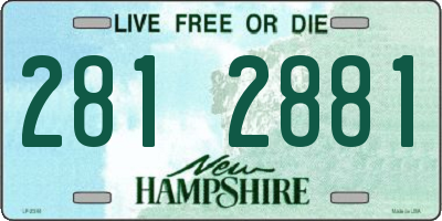 NH license plate 2812881