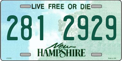 NH license plate 2812929