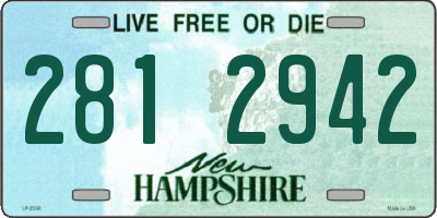 NH license plate 2812942