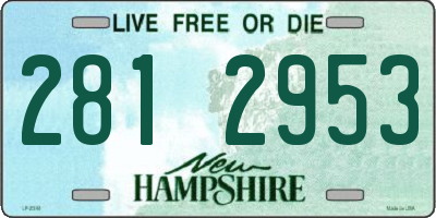 NH license plate 2812953