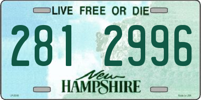 NH license plate 2812996