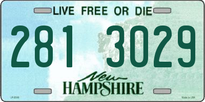 NH license plate 2813029