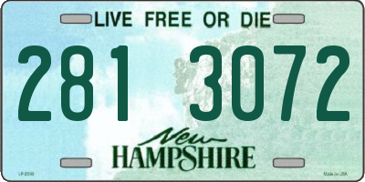 NH license plate 2813072