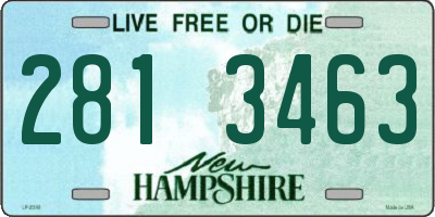 NH license plate 2813463